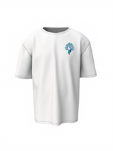 Radha Krishna Spiritual White Unisex Oversized T-Shirt